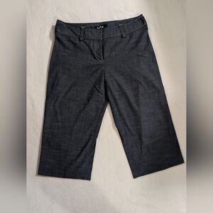 Apt 9 Capri Cropped Pants, Blue Jeans Color, Stitching Details, Size 8